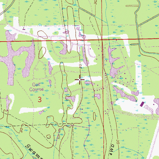 Topographic Map of Haile Plantation Golf and Country Club, FL