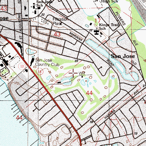 Topographic Map of Heritage Ridge Golf Club, FL