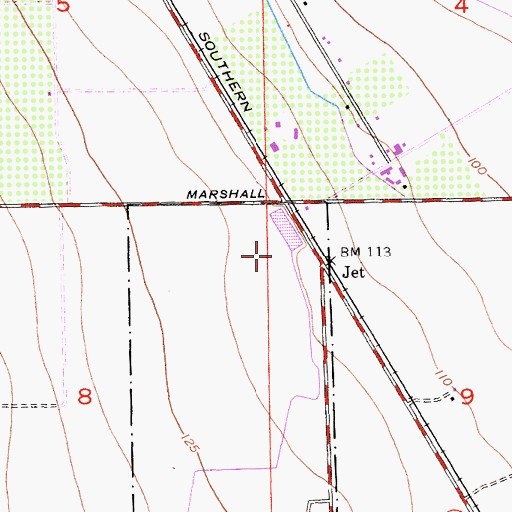 Topographic Map of Little Salado Creek, CA