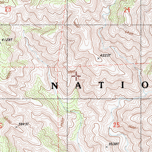 Topographic Map of Little San Bernardino Mountains, CA