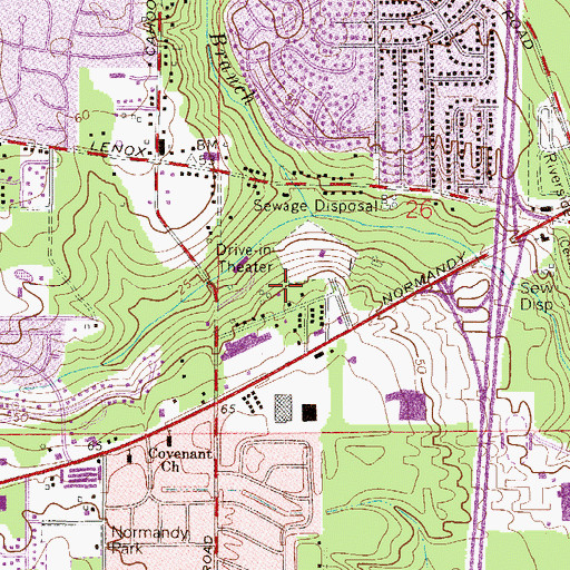 Topographic Map of Estelle's Mobile Home Park, FL
