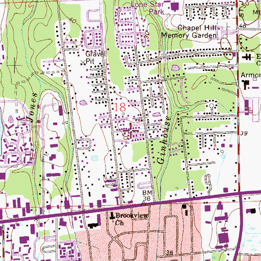 Topographic Map of Hatch Road Mobile Home Park, FL