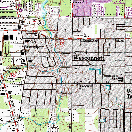 Topographic Map of Seaboard Mobile Home Park, FL
