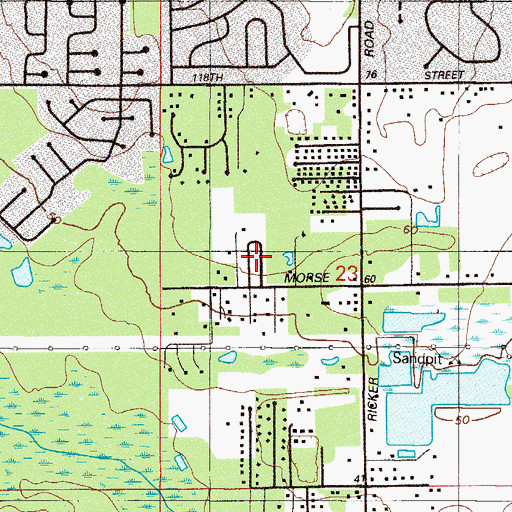 Topographic Map of Town and Country Mobile Home Park, FL