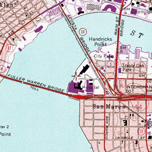 Topographic Map of Pavilion Plaza, FL