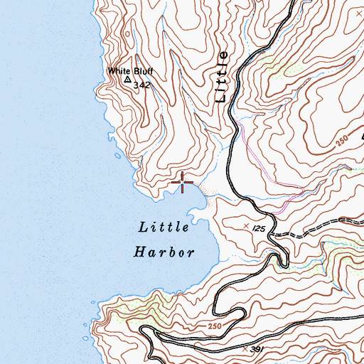 Topographic Map of Little Springs Canyon, CA