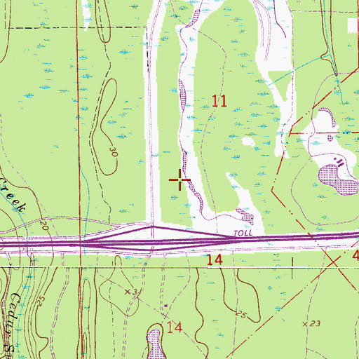 Topographic Map of Windsor Commons Shopping Center, FL