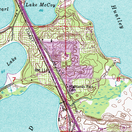 Topographic Map of New Grace Temple Church of God by Faith, FL