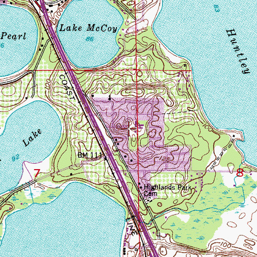 Topographic Map of New Life Assembly Church, FL
