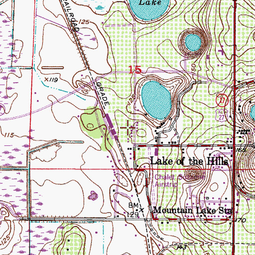 Topographic Map of Eagle Ridge Mobile Home Park, FL