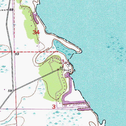 Topographic Map of Grape Hammock Mobile Home Park, FL