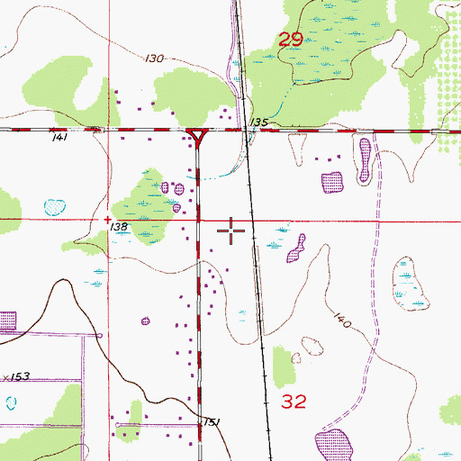 Topographic Map of Lake Wales Mobile Home Park, FL