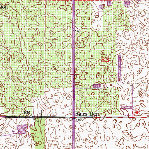 Topographic Map of Tower Wood Mobile Home Park, FL