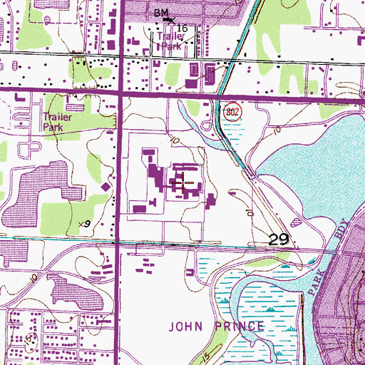 Topographic Map of Palm Beach Community College at Lake Worth General Classrooms A, FL