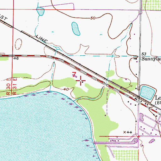 Topographic Map of Mallard Mobile Home Park, FL