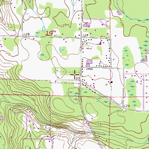 Topographic Map of Emmanuel Baptist Church, FL