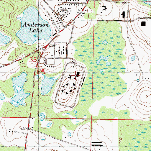 Topographic Map of Madison Correctional Institution, FL