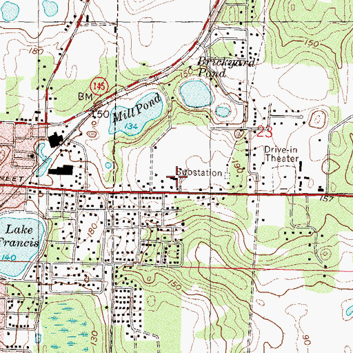 Topographic Map of Faith Baptist Church, FL