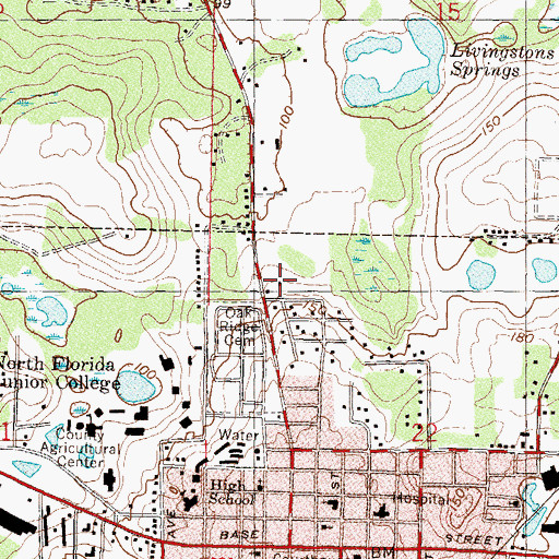Topographic Map of Grace Presbyterian Church, FL
