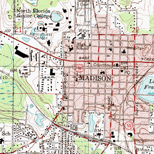 Topographic Map of Mount Zion Church Number 1, FL