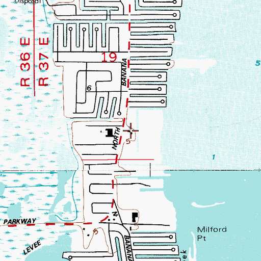 Topographic Map of Lighthouse Christian Church, FL