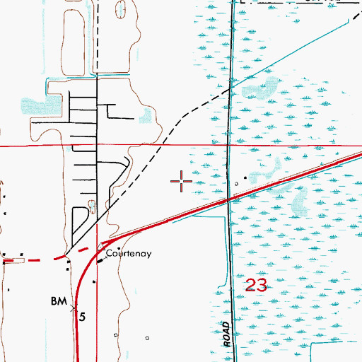 Topographic Map of North Merritt Island United Methodist Church, FL
