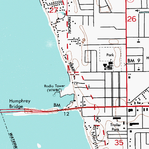 Topographic Map of Universal Healing Center and Chapel, FL