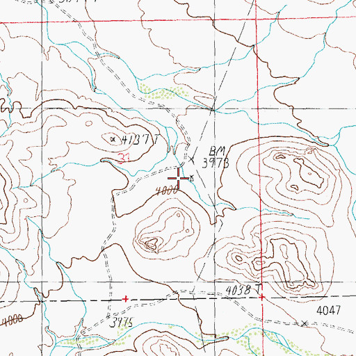 Topographic Map of Little Franks, AZ