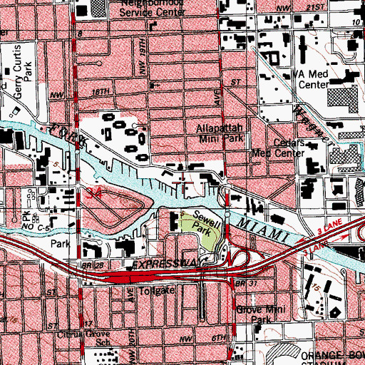 Topographic Map of Hurricane Terminal Slip, FL