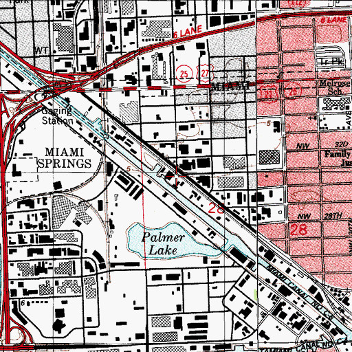 Topographic Map of Island Shipping and Terminals Wharf, FL