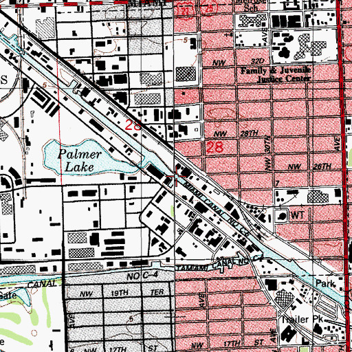 Topographic Map of Jones Boat Yard Lower Wharf and Slip, FL