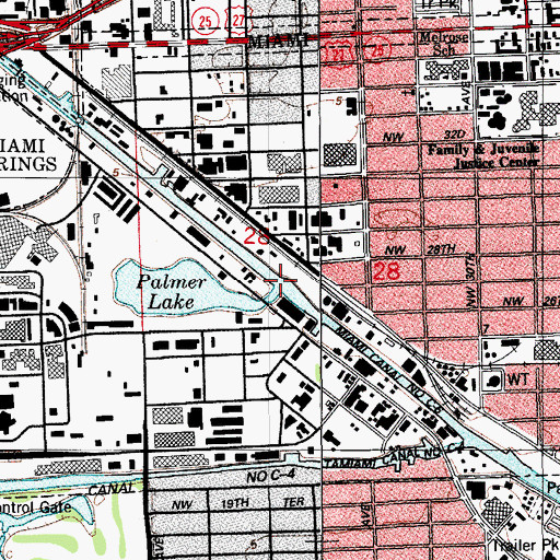 Topographic Map of Jones Boat Yard Upper Wharf and Piers, FL
