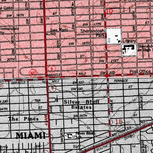 Topographic Map of Caring Community Center, FL