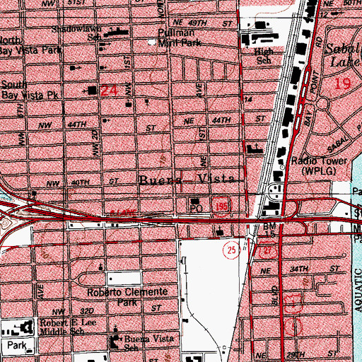 Topographic Map of Haitian Heritage Museum, FL