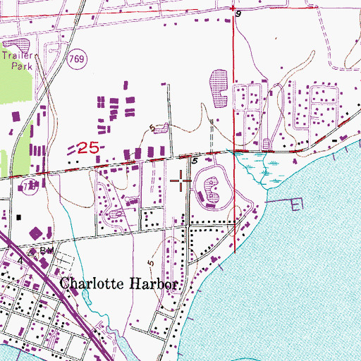 Topographic Map of Longwood Golf Center, FL