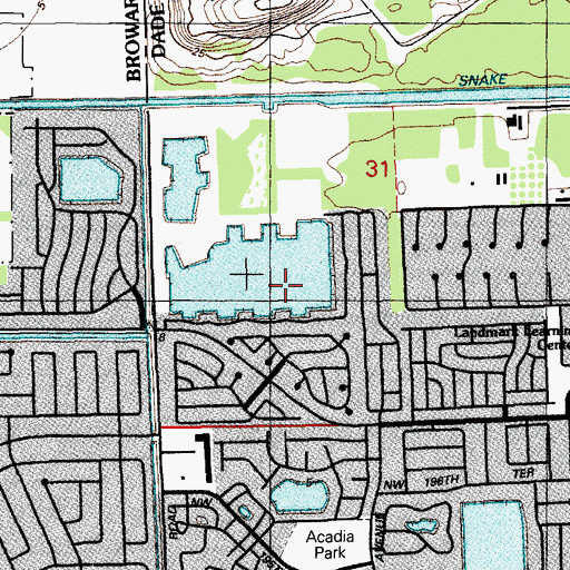 Topographic Map of Royal Country Mobile Home Park, FL