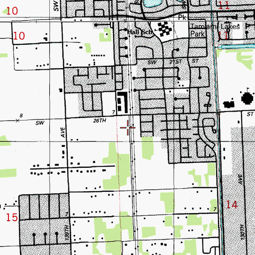 Topographic Map of Marketplace Mall, FL