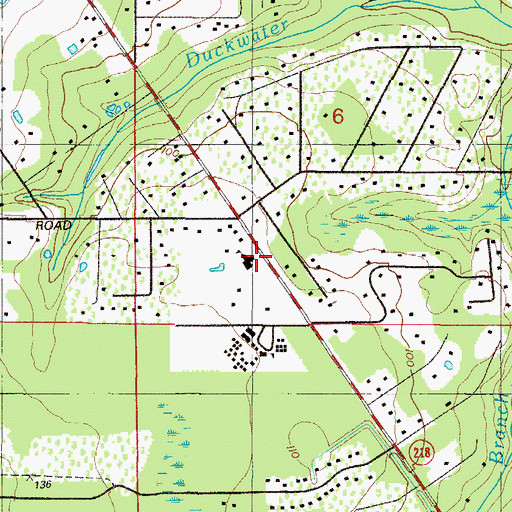 Topographic Map of Clay Hill Church of God, FL