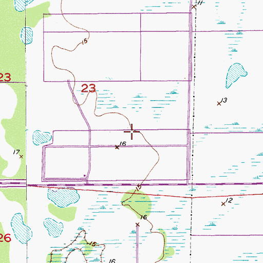 Topographic Map of Florida Atlantic University John D MacArthur Campus Maltz Center for Education, FL