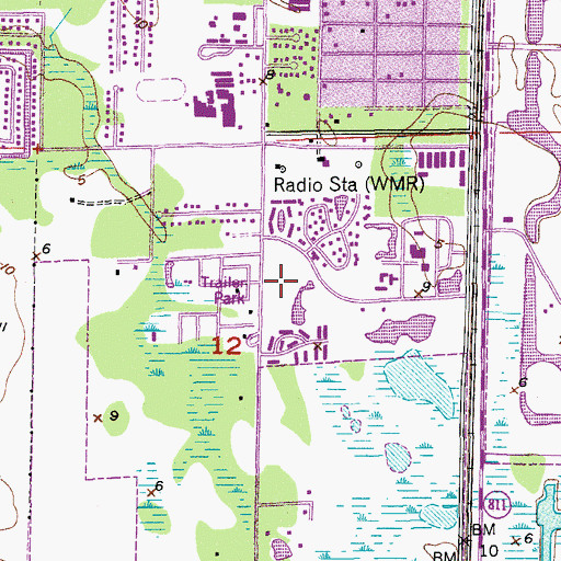 Topographic Map of Jupiter Post Office, FL