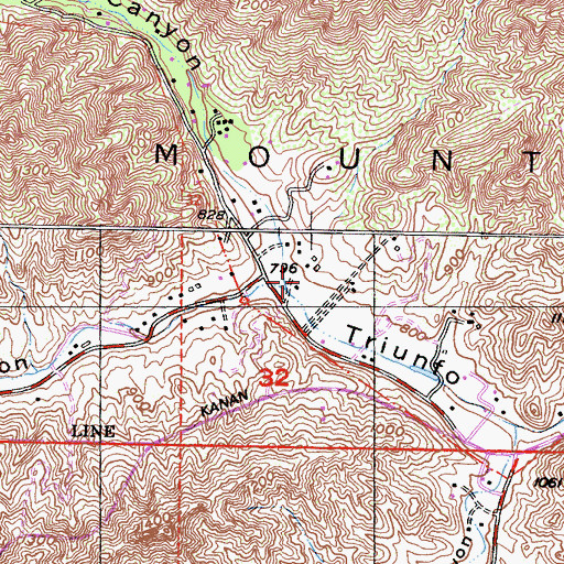 Topographic Map of Lobo Canyon, CA