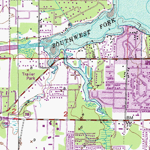 Topographic Map of WDBE - AM (Jupiter), FL