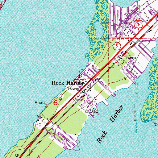 Topographic Map of Riptide Trailer Park, FL