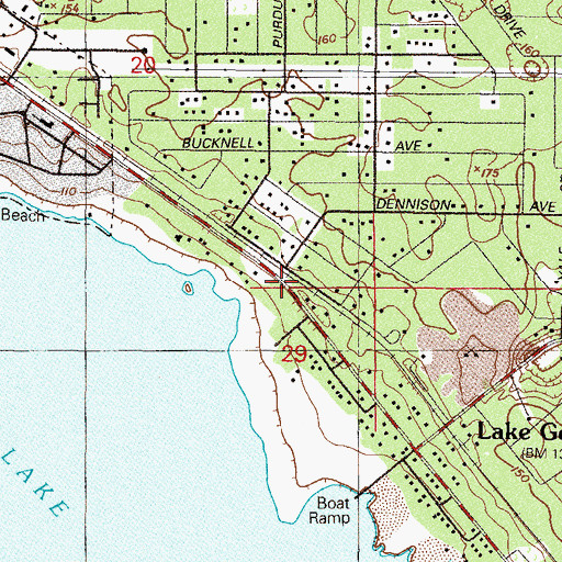 Topographic Map of Jim Rod Mobile Home Park, FL