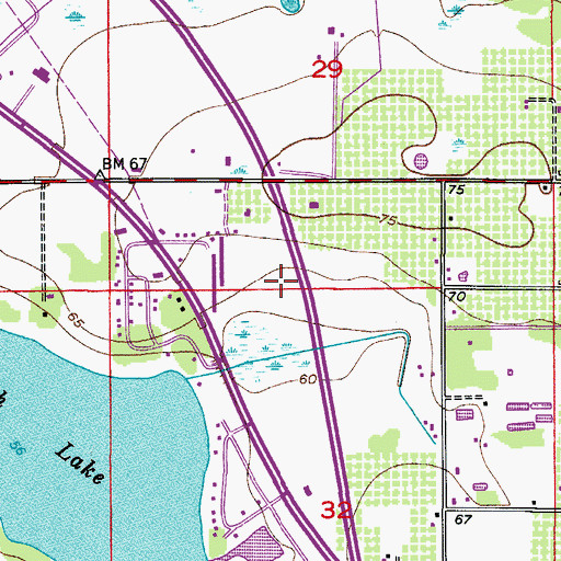 Topographic Map of Osceola Sheriff's Office Bronson Highway Heliport, FL