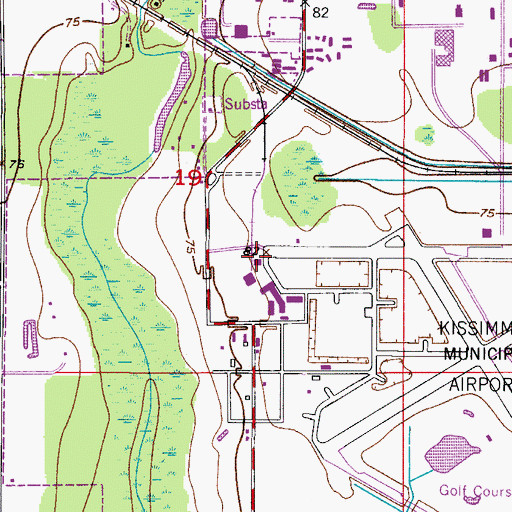 Topographic Map of Warbird Air Museum, FL