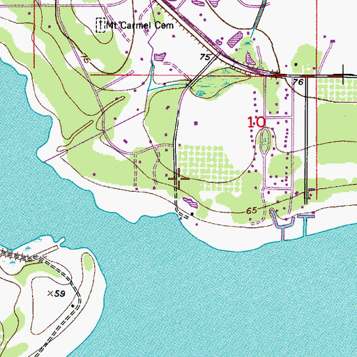 Topographic Map of Williams Trailer Park, FL