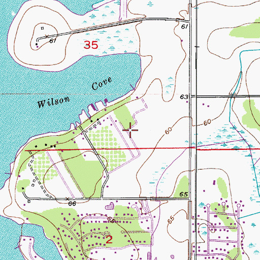 Topographic Map of El Tonteriam Court Mobile Home Park, FL