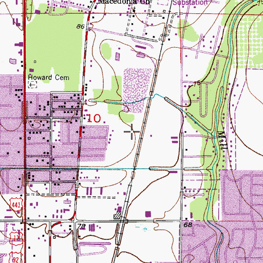 Topographic Map of WOTS - AM (Kissimmee), FL