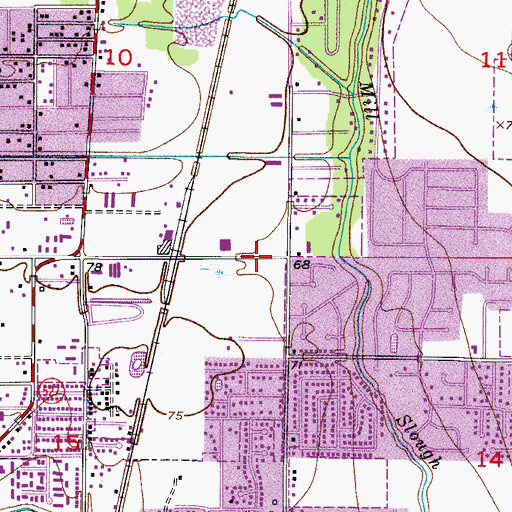 Topographic Map of Calvary Chapel of South Orlando, FL